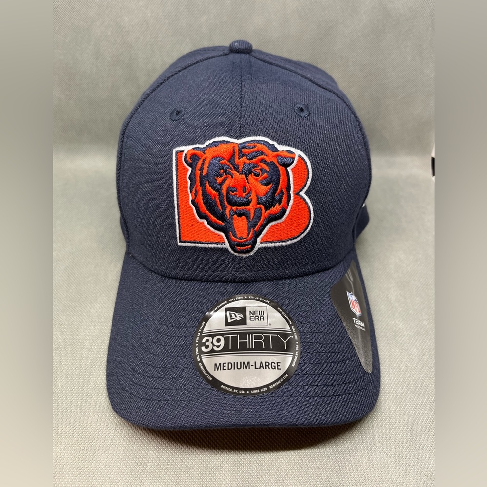 New Era 39thirty Chicago Bears Hat M/L Fitted Cap NFL Side Logo Embroidery
